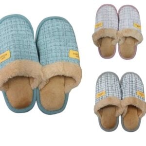 Pantuflas de terciopelo con peluche T36-37