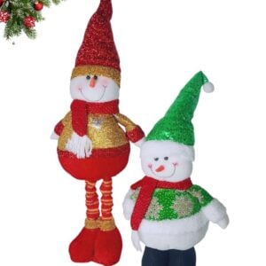 Patilargas Muñeco navideño  56 cm color rojo