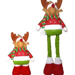 Patilargas Muñecos Navideños 55cm color Verde