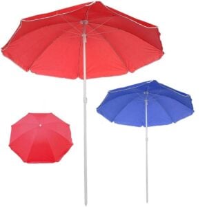 Sombrilla para playa  color entero 152 cm de diámetro