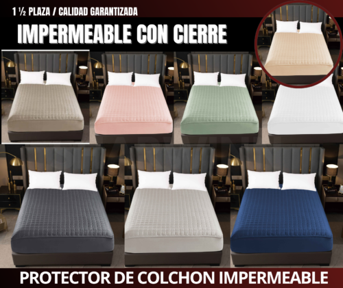 PLAZA Y MEDIA FORRO DE COLCHON