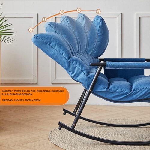Silla mecedora azul (1) Silla mecedora azul (1)