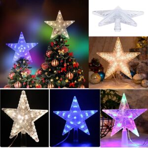Estrella navideña decorativa para punta de árbol de navidad