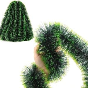 Guirnaldas navideñas de 270cm x 9cm Verdes