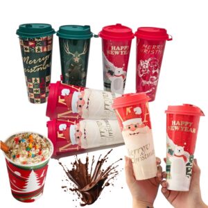 Vasos navideños para chocolatada