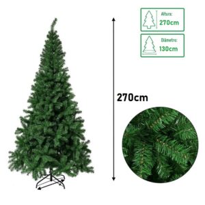 Árbol canadiense de Navidad 270cm Ramas Bavaria Verde