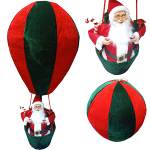 Papa Noel en Globo Aerostatico Santa navideño con regalos
