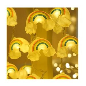 Tira de luces Led 10 Focos Arcoiris Ambar 4 Mts