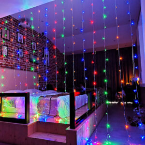 SK02-Cortina 3x3 con Panel Solar – MULTICOLOR