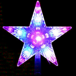 ESTRELLA PARA PUNTA DE ARBOL MULTICOLOR