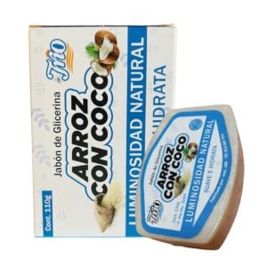 Jabon de Gliserina con arroz y coco