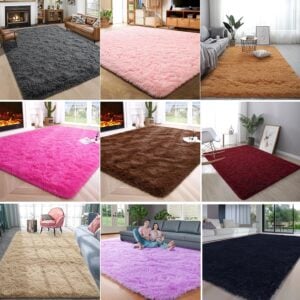 Alfombra afelpada de 165cm x 105cm