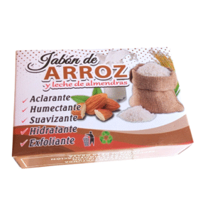 Jabon de arroz y leche de almendras