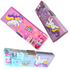 Cartuchera de metal 3D con tajador Ponny Kawaii - Niñas