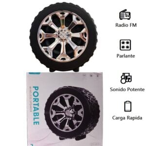 Parlante llanta parlante con radio y USB