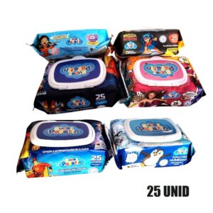 Paños húmedos de 25 Hojas