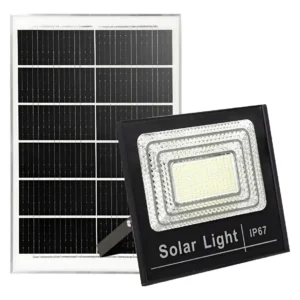Lampara solar 300W para PATIO IP76 con control