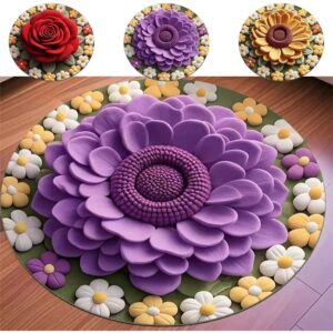 Alfombra circular de 2Mts x 2Mts con estampado