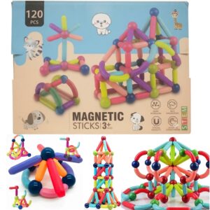 Bloque magnético didáctico de construcción educativo 120pcs