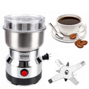 Molinillo Eléctrico Para Café y Especias de Acero Inoxidable 8 Cuchillas 1000W