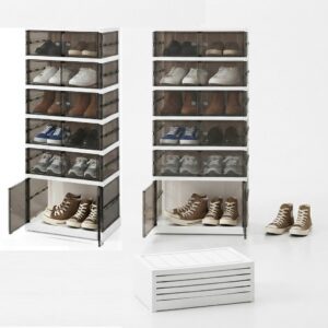 Organizador acrílico zapatera de 6 niveles
