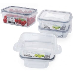 Set de 3 Tápers Pequeños Plásticos con Tapa Hermética