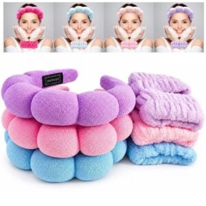 Vincha con Muñequeras para Skincare