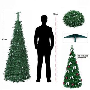 Árbol Navideño Plegable de 180 - Verde