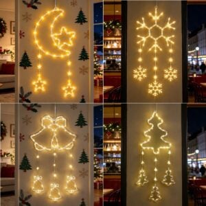 Luces colgantes 85cm Figuras - Ambar
