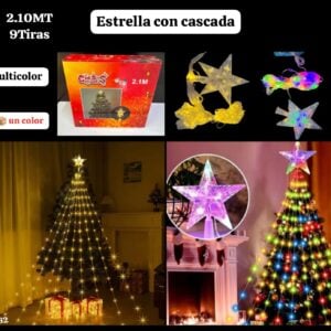 Estrella con cascada 210MT - MULTICOLOR
